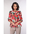 Многоцветна дамска блуза с флорален принт Margarette-0 снимка