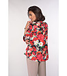 Многоцветна дамска блуза с флорален принт Margarette-1 снимка