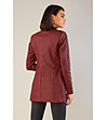 Дамско сако в цвят бордо Aura-1 снимка