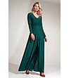 Дълга зелена рокля Claire-2 снимка