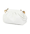 Малка бяла кожена чанта Samanta-2 снимка