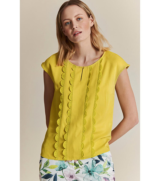 Дамска блуза в цвят лайм Bena снимка