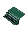 Зелен голям дамски портфейл от естествена кожа Deena-1 снимка