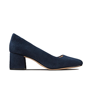 Сини дамски велурени обувки Sheer Rose снимка