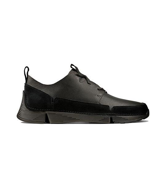 Черни мъжки обувки от естествена кожа Tri Sola снимка
