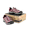 Дамски летни трекинг обувки в розово и сиво Donia-4 снимка