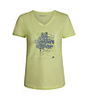 Дамска тениска с памук в цвят лайм Laila-0 снимка