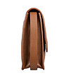Кафява кожена дамска чанта River-2 снимка