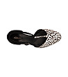 Дамски обувки в черно и бяло с леопардов принтKaylin-1 снимка