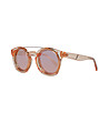 Unisex слънчеви очила с прозрачна рамка в цвят корал-0 снимка