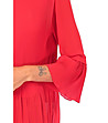 Стилна дамска блуза в червено-3 снимка