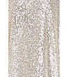 Бежова рокля с пайети и ефектен гръб Mila-3 снимка
