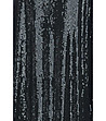 Черна рокля с пайети и ефектен гръб Mila-4 снимка