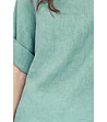 Дамска ленена блуза в син нюанс Lenitta-3 снимка