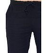 Дамски ленен панталон в черно Lexa-3 снимка