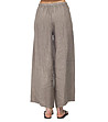 Дамски ленен панталон в цвят таупе Andrina-1 снимка