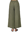 Дамски ленен панталон в цвят каки Andrina-1 снимка