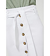 Бяла пола с копчета от памук и лиосел-3 снимка