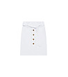 Бяла пола от памук и лиосел с копчета Anika-4 снимка