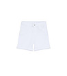 Къси дамски панталонки в бяло от лиосел и памук-4 снимка