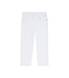 Бял дамски 7/8 панталон от лиосел и памук Bibiana-4 снимка