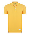 Памучна мъжка блуза в жълто Laurenz-0 снимка