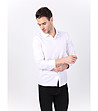 Мъжка бяла памучна риза Blarideo-4 снимка