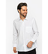Бяла памучна мъжка риза с джоб Burton-3 снимка