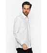 Бяла памучна мъжка риза с джоб Burton-4 снимка