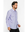 Лилава памучна мъжка риза с джоб Burton-4 снимка