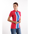 Памучна дамска блуза в цвят циклама с цип Gaia-2 снимка