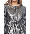 Сребристо дамско яке с метализиран ефект Alenia-2 снимка