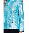 Дамско яке в тюркоаз с метализиран ефект Abena-2 снимка