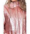 Розово дамско яке с метализиран ефект Ledora-2 снимка