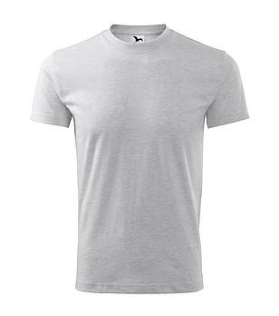 Unisex памучна тениска в светлосив меланж Classic снимка