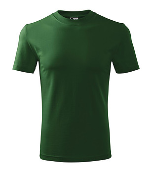 Unisex памучна тениска в зелено Heaver S снимка