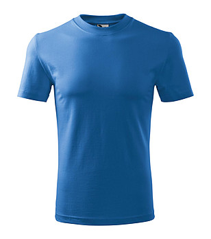Unisex памучна тениска в синьо Heaver снимка