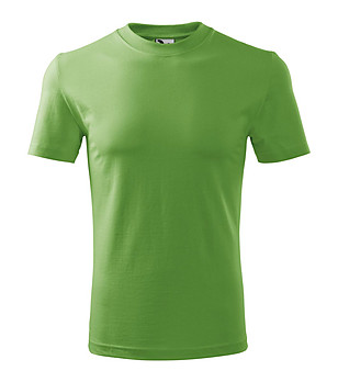 Unisex памучна тениска в зелено Heaver снимка