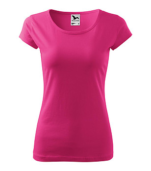Дамска памучна тениска в циклама Ness снимка