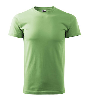 Мъжка памучна тениска в зелен нюанс Zan снимка