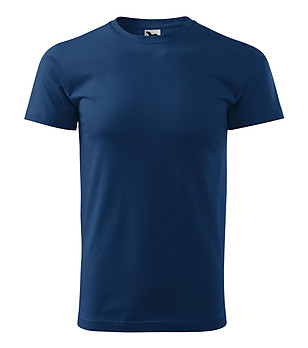 Мъжка памучна синя тениска Zan снимка
