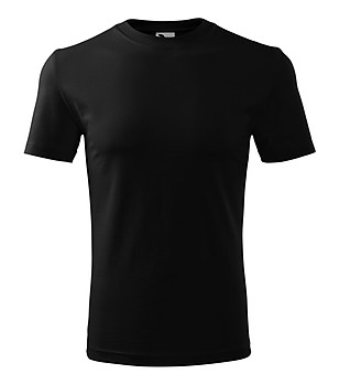Мъжка черна тениска от памук Classic снимка