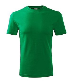 Мъжка зелена тениска от памук Classic снимка