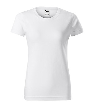 Памучна дамска тениска в бяло Celestina снимка
