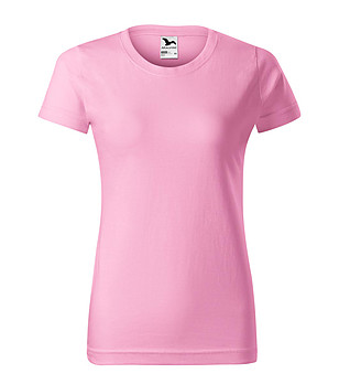 Памучна дамска тениска в розово Celestina снимка