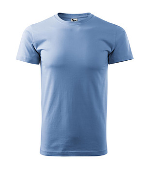 Unisex памучна тениска в светлосин нюанс Elino снимка