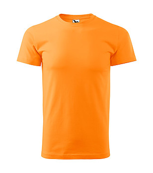 Unisex памучна тениска в оранжево Elino снимка