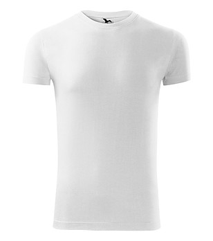 Бяла мъжка памучна тениска Amigo снимка