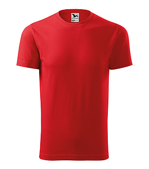 Червена unisex тениска от памук Element снимка