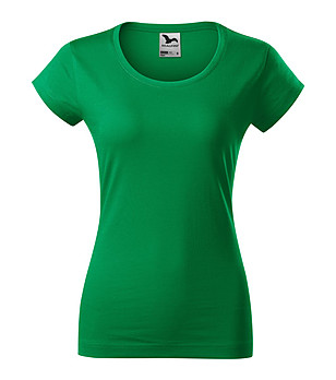 Зелена дамска памучна тениска Violana снимка